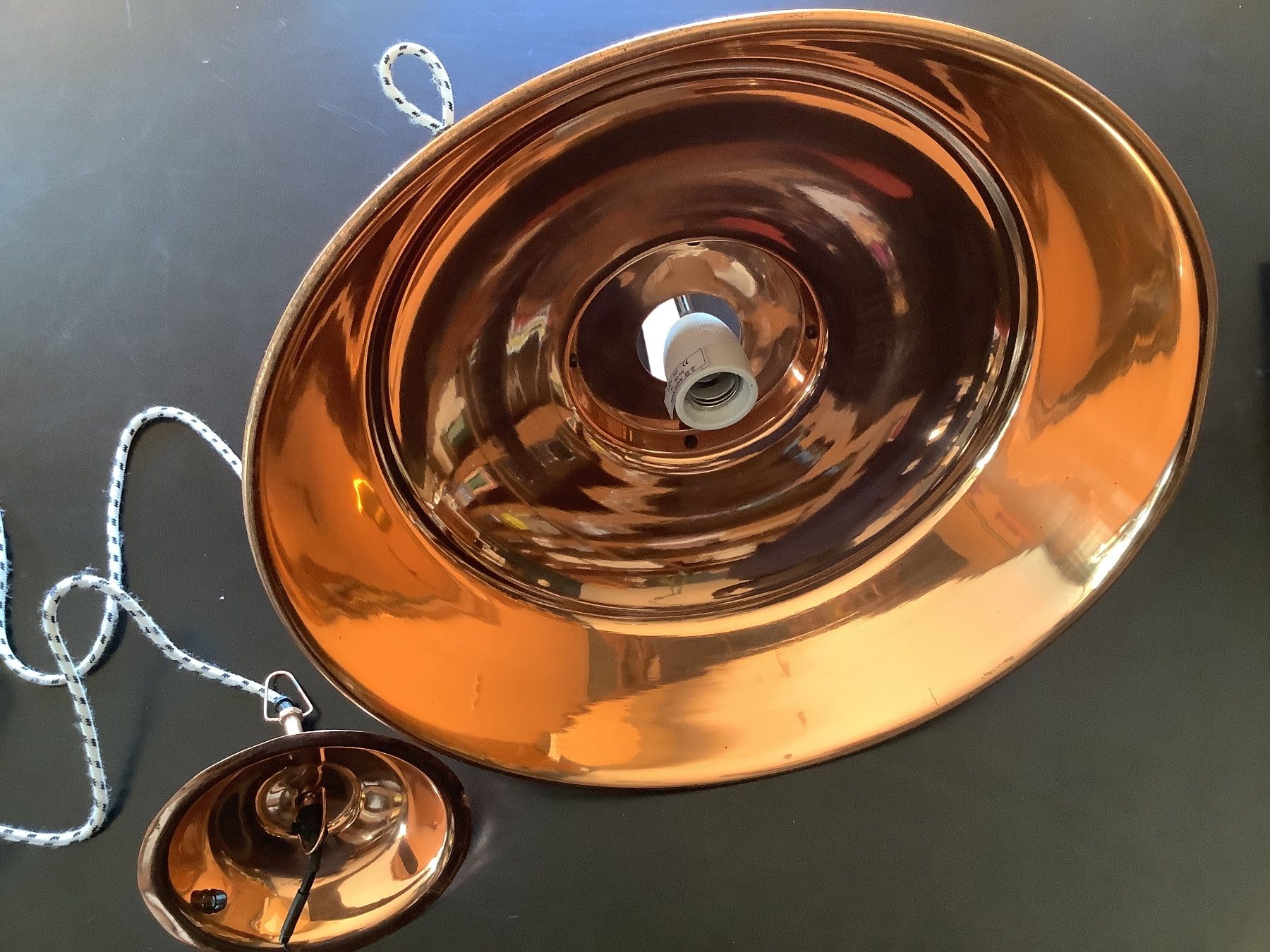 Lampadari & plafoniere: Lampe Suspension en cuivre – Usato da Marly venduto da cigarecrabe 3