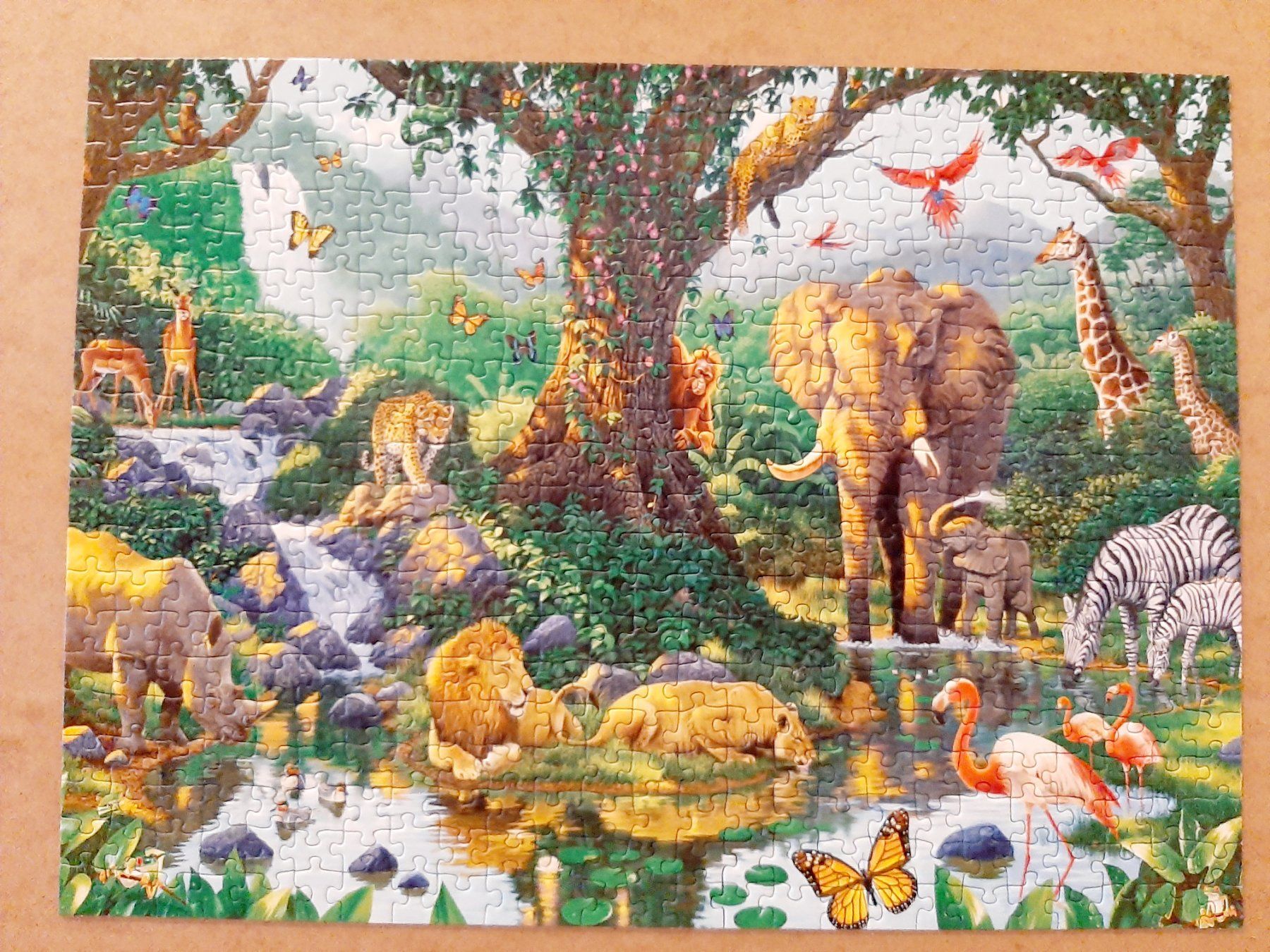 Ravensburger Puzzle: Puzzle 500er Ravensburger Dschungel Tiere – Usato da Flaach venduto da maj_w_ 1