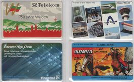 4 ungebrauchte deutsche Telefonkarten aus der S Serie