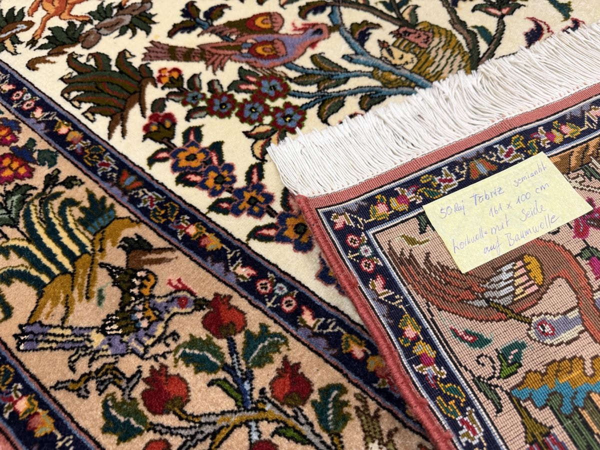 Tappeti: Herrlicher seltener Seiden Täbriz - Perserteppich – Nuovo (secondo la descrizione) da Bennau venduto da Mayer_Carpets 6