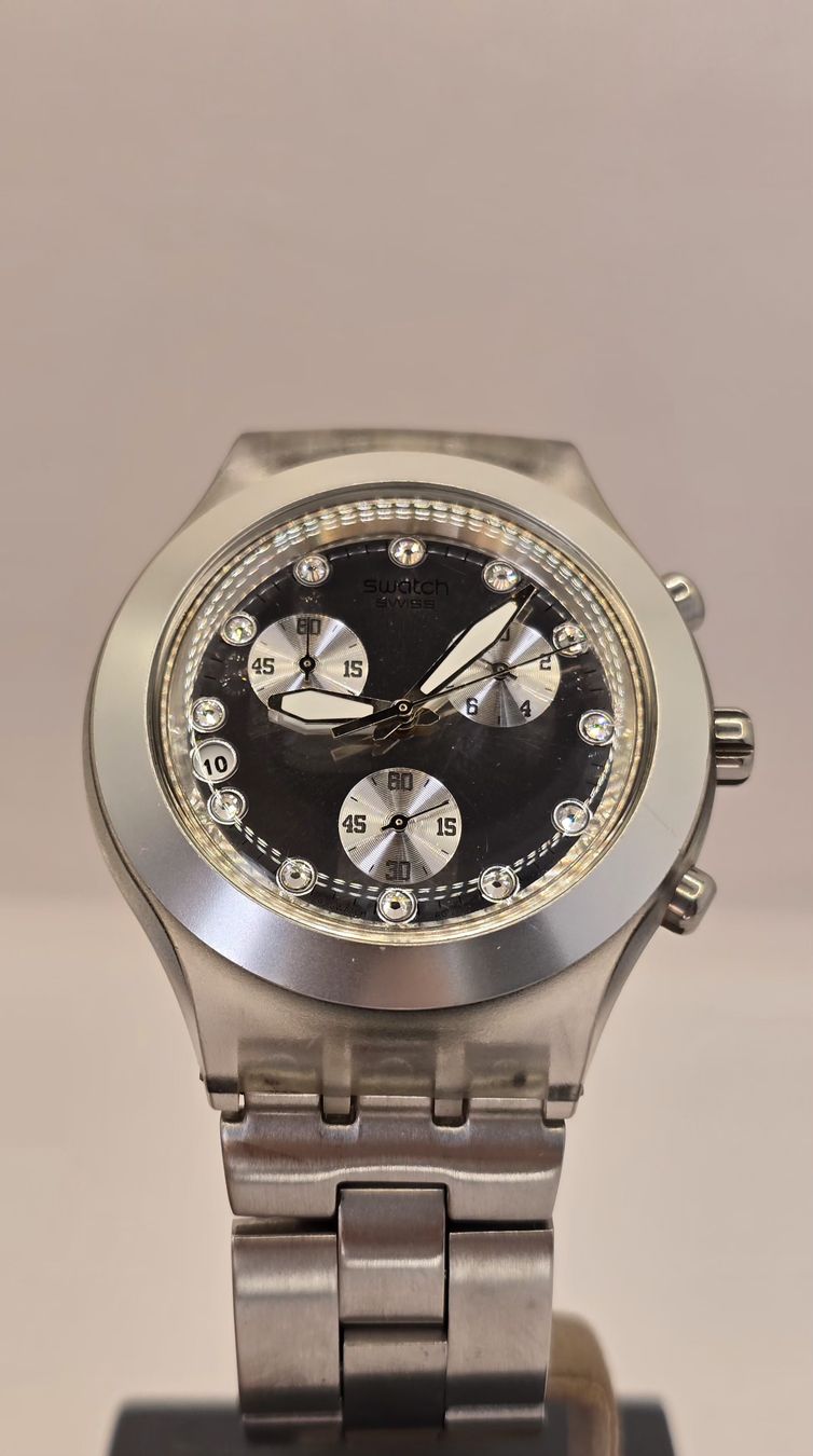 Swatch Uhren: Swatch Irony Diaphane Chronograph Date 43,1mm – Gebraucht aus Minusio von AGSuhren 1