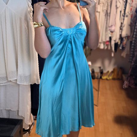 💎VERA MONT Seidenkleid Türkis Gr. 40💎