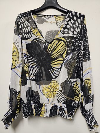 Chemisier/Blouse/Neuf/Desigual/Voile- motifs floraux/T:38/40