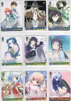 9 diverse Weiss Schwarz japanische Anime Karten - Bushiroad