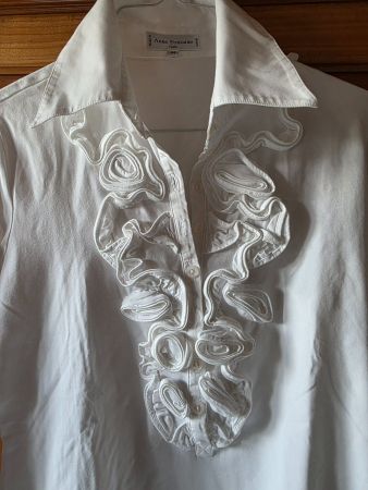 Damen Bluse Anne Fontaine Paris Zorine Gr. 44 Baumwolle
