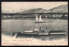 Genève - La Rade et le Montblanc   1905