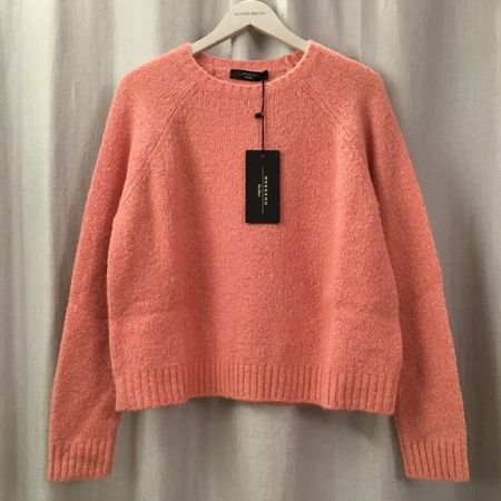 Max Mara Weekend LA Pullover GEO mit Alpaka rosa Gr XL