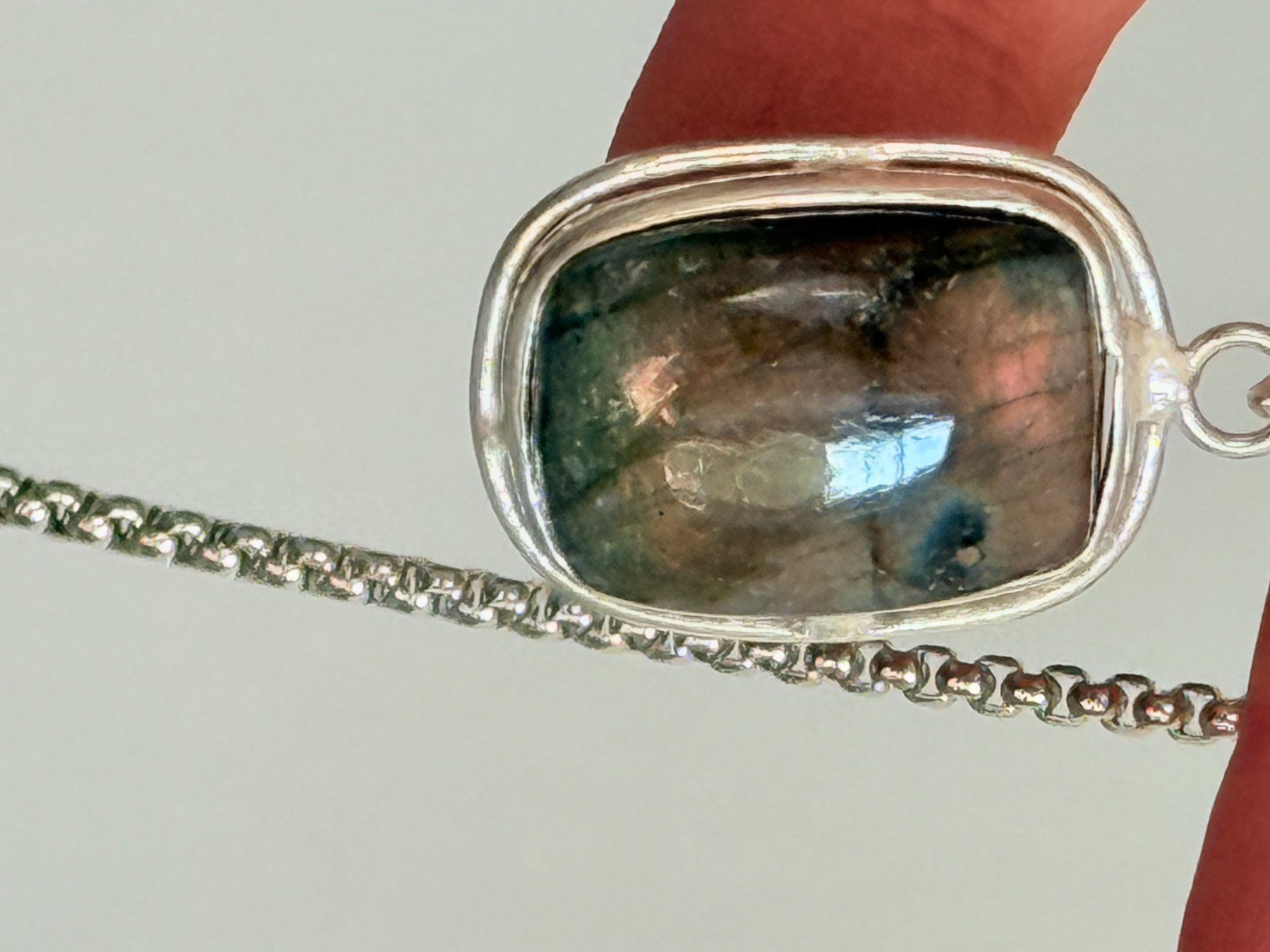 Catenine: Collier Labradorite  - Élégant et unique – Nuovo e nell'imballaggio originale da Genève venduto da AGBERG 9