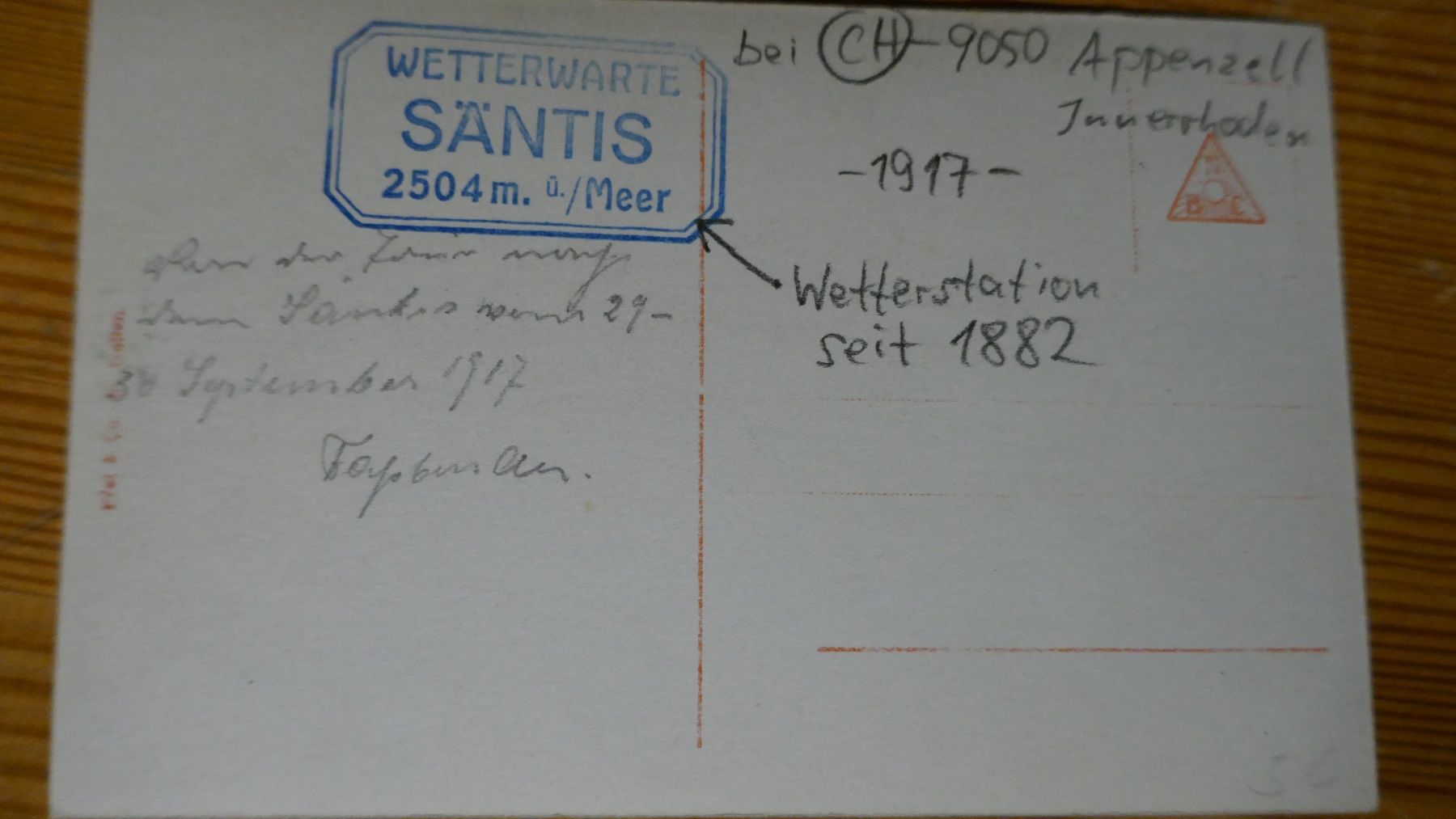 Cartoline postali: Säntis Wetterwarte – Usato da Oberriet SG venduto da ret_7j2k 1