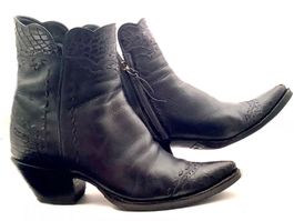 Stallion Western Boots 39 Leder Schwarz Massschuhe