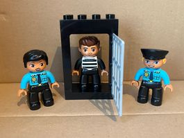 Lego Duplo Figuren Polizisten, Häftling Polizei Gefängnis