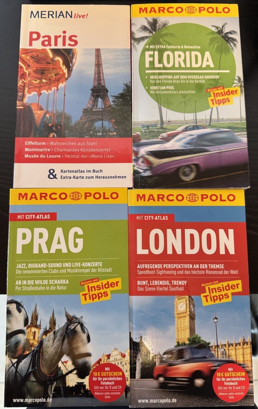 Libri: Reiseführer Florida, London, Paris, Prag – Usato da Spiez venduto da FCT_11