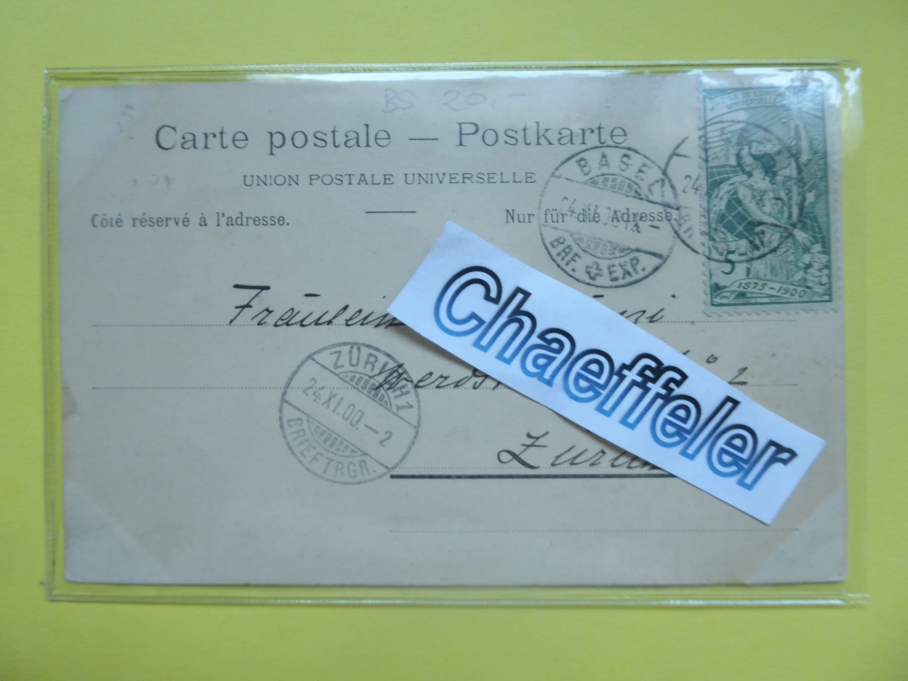 Cartes postales: 1900 Gruss aus Basel – D'occasion à Zürich par Chaeffeler 1