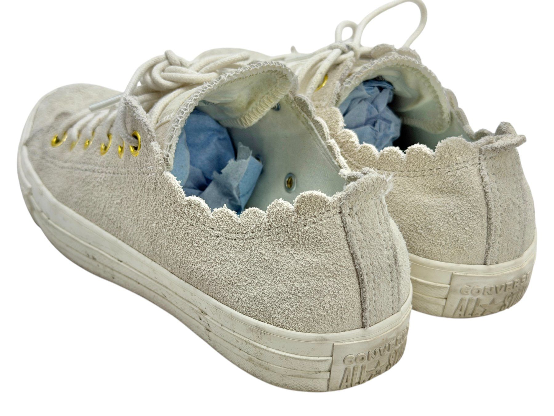 Converse Scarpe da donna: Baskets Converse All Star cuir daim gris. Pointure 37.5 – Usato da Cossonay-Ville venduto da PatineDuTemps 7