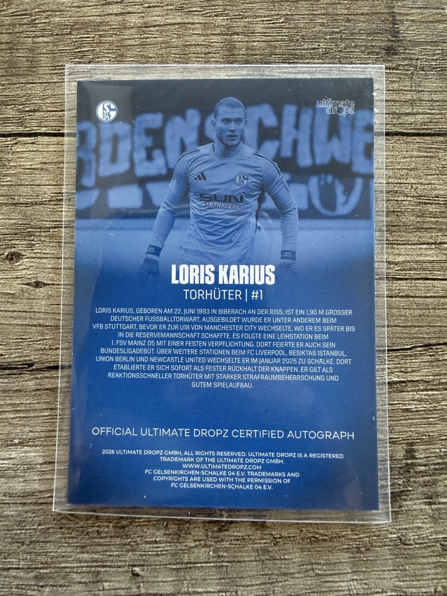 Carte collezionabili: Loris Karius Schalke ultimate dropz Oncard Autogramm /36 – Nuovo (secondo la descrizione) da Koblenz venduto da Maestro_TCG 1