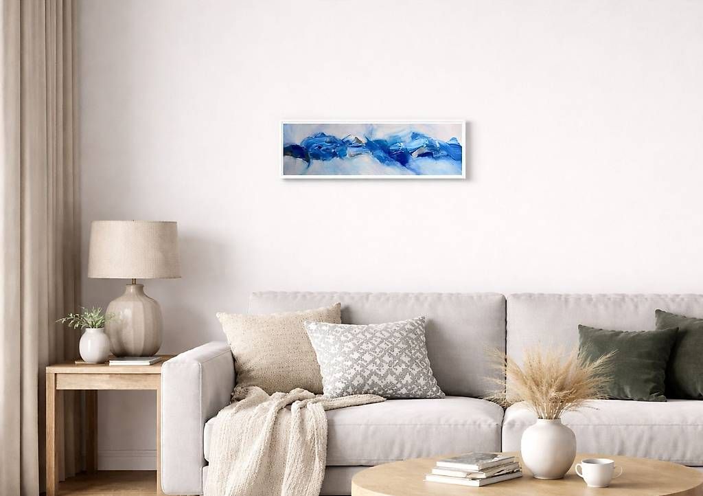 Dipinti: Acrylbild 60x20cm blau – Nuovo e nell'imballaggio originale da Urdorf venduto da manuela4 1