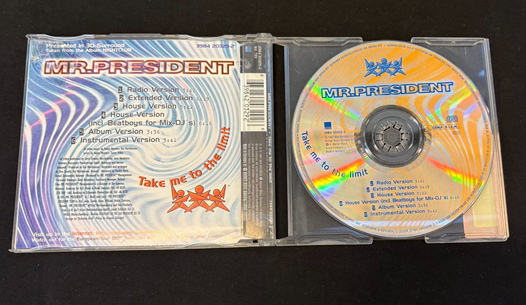 CD: 2 Single CDs Mr. President – Usato da Zürich venduto da Drahtzug 1