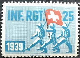 Soldatenmarke 2.WK, Infantrie Regiment 25, blau, Wi Inf 211