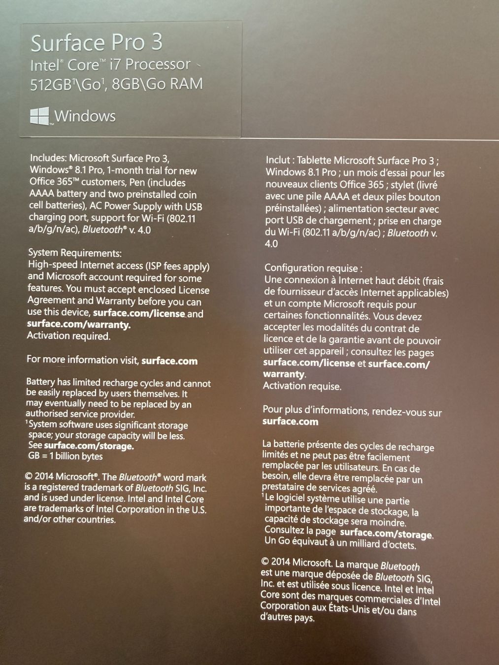 Microsoft Tablet PC: Microsoft Surface Pro3 512 GB – Usato da Hilterfingen venduto da Tomz 5