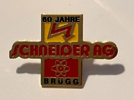 1 Pin Schneider AG Elektro 60 Jahre Brügg