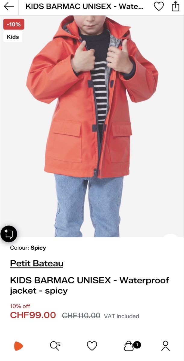 Petit Bateau Jacken & Mäntel: Regenjacke Petit Bateau – Gebraucht aus Binningen von rit_7nbr 2