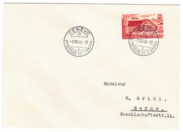 Lettre de Genève cachet S267 pour Berne le 1.VIII.46