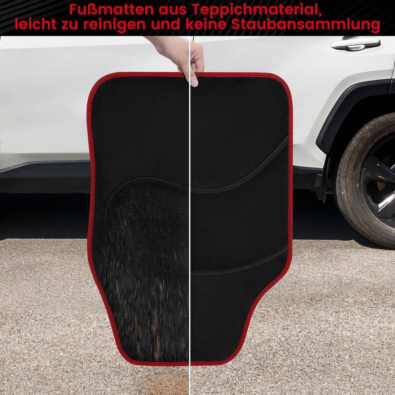 Tappeti & Tappetini: Autofussmatten Set mit 4 Matten Allwetterfussmatte universal – Nuovo e nell'imballaggio originale da Strengelbach venduto da retourenjaeger 3