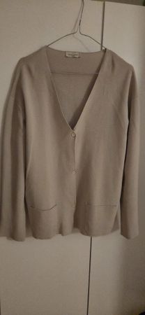 Bruno Manetti Cardigan Baumwolle beige Grösse 40