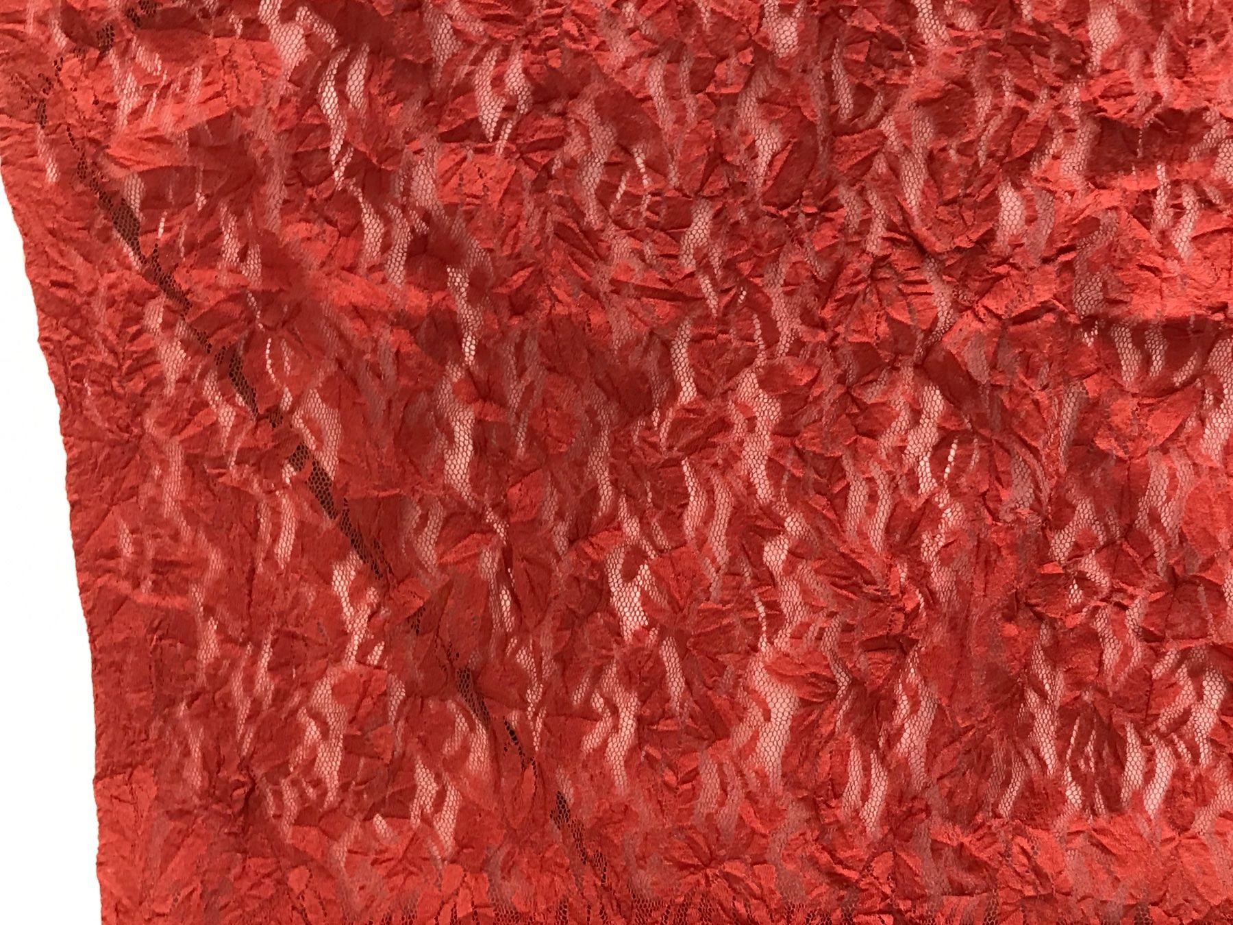 Tessuti: Spitzenstoff elastisch Terracotta – Usato da Landschlacht venduto da girris100 1