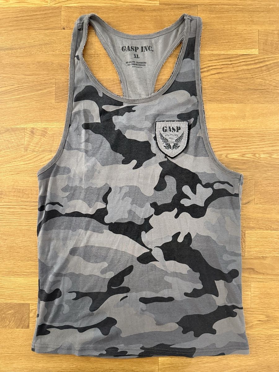 T-shirt: GASP Tank Top Camouflage, Grösse L – Usato da Allenwinden venduto da Thebadboy