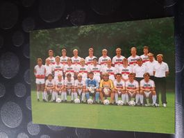 VfB Stuttgart - alte Karte 1986/87