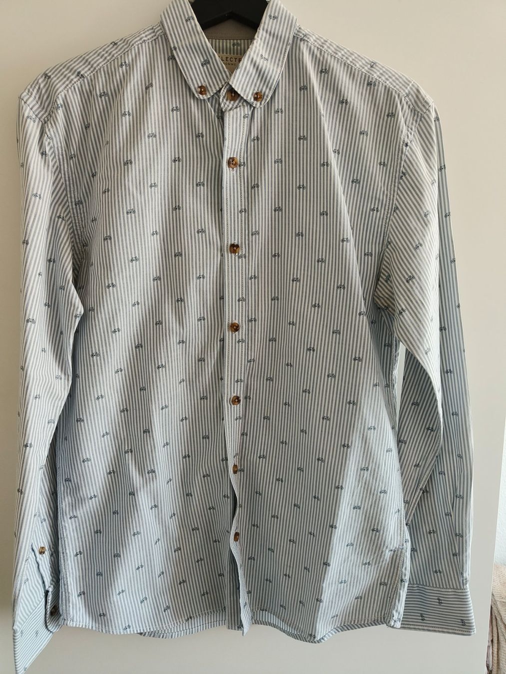 Selected Camicie: Selected Baumwollhemd mit Velos, Grösse S aber eher Grösse M – Usato da Zürich venduto da anderey