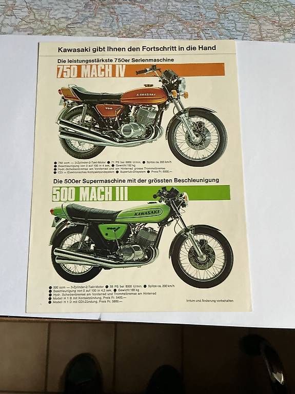 Documenti: Kawasaki Prospekt 900 super 4 – Nuovo e nell'imballaggio originale da Marly venduto da LesmoGS 1