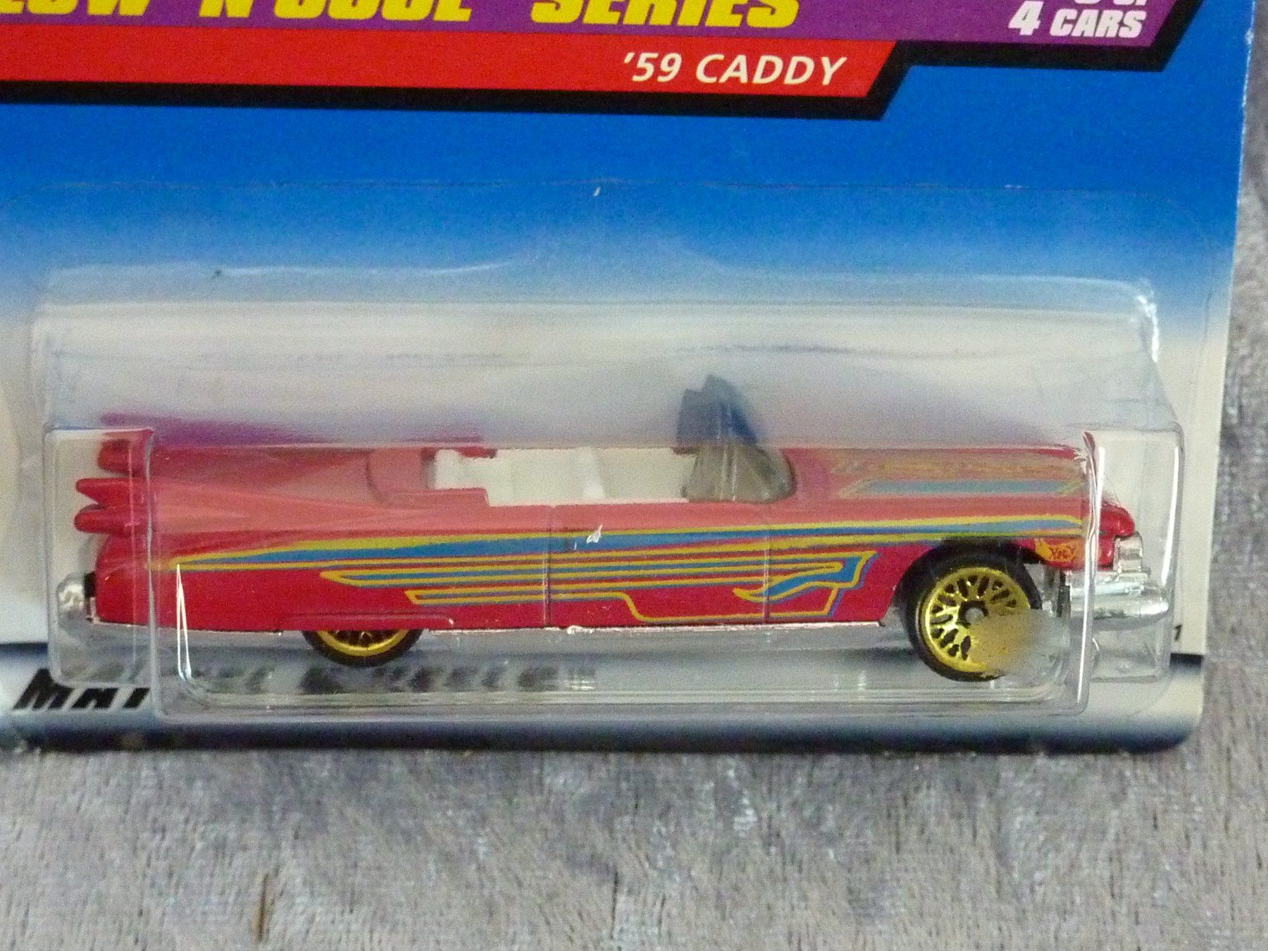 Hot Wheels Modellini d'auto: Caddilac Convertible rot 1959  1:64 – Nuovo e nell'imballaggio originale da Dürrenäsch venduto da Cobra1ch 1