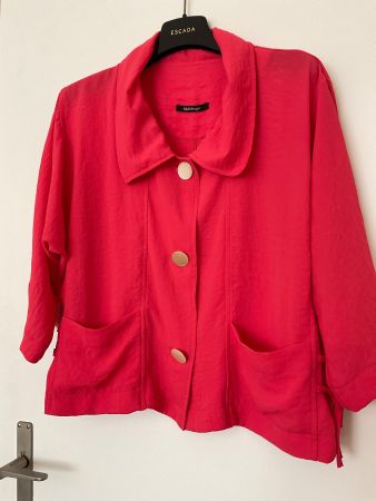 Niederberger oversize Jacke Gr 40-44 Korallenrot, wie neu