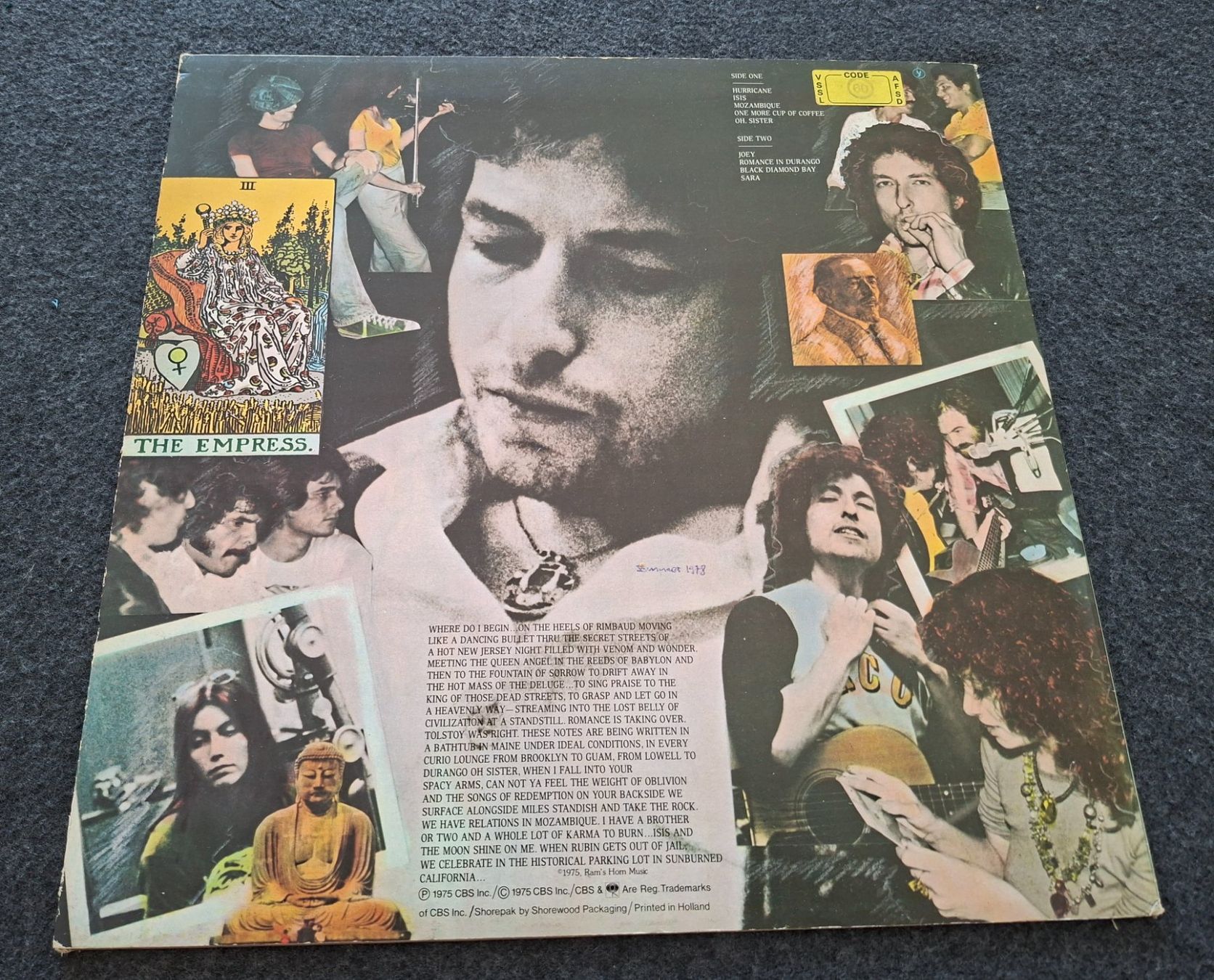 Dischi in vinile: Bob Dylan, Desire, LP – Usato da Merenschwand venduto da lea61 1