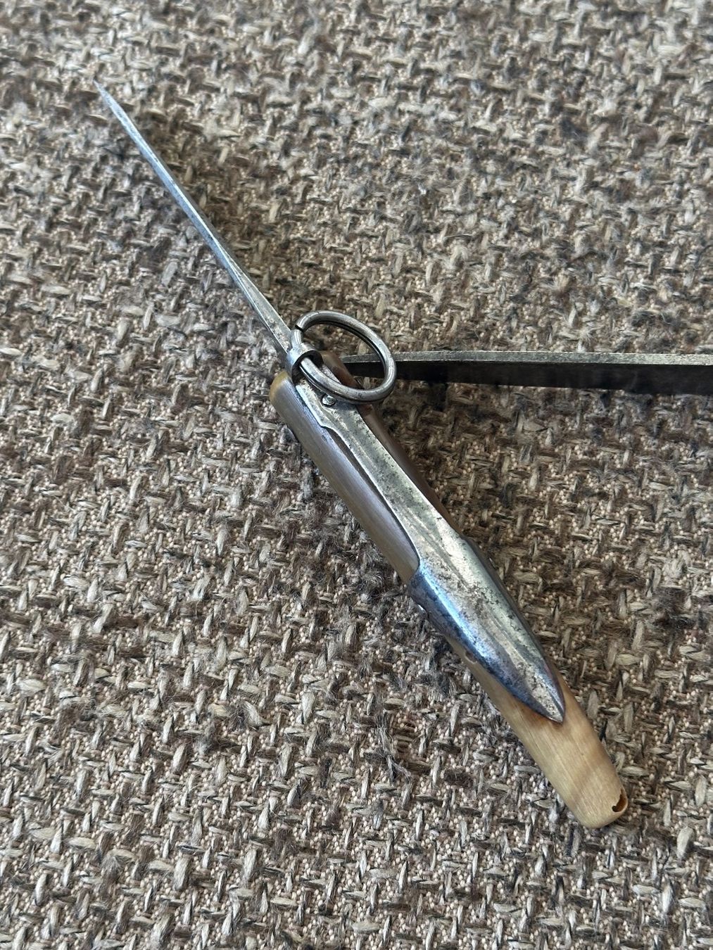 Coltelli tascabile: Einzigartiges antikes Schweizer Sackmesser SIMON BERNE Horn – Usato da Dübendorf venduto da lan1808 8