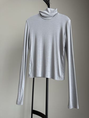 Rollkragen Oberteil, Hellgrau, Gr. XS “J.Crew“ Neuwertig!