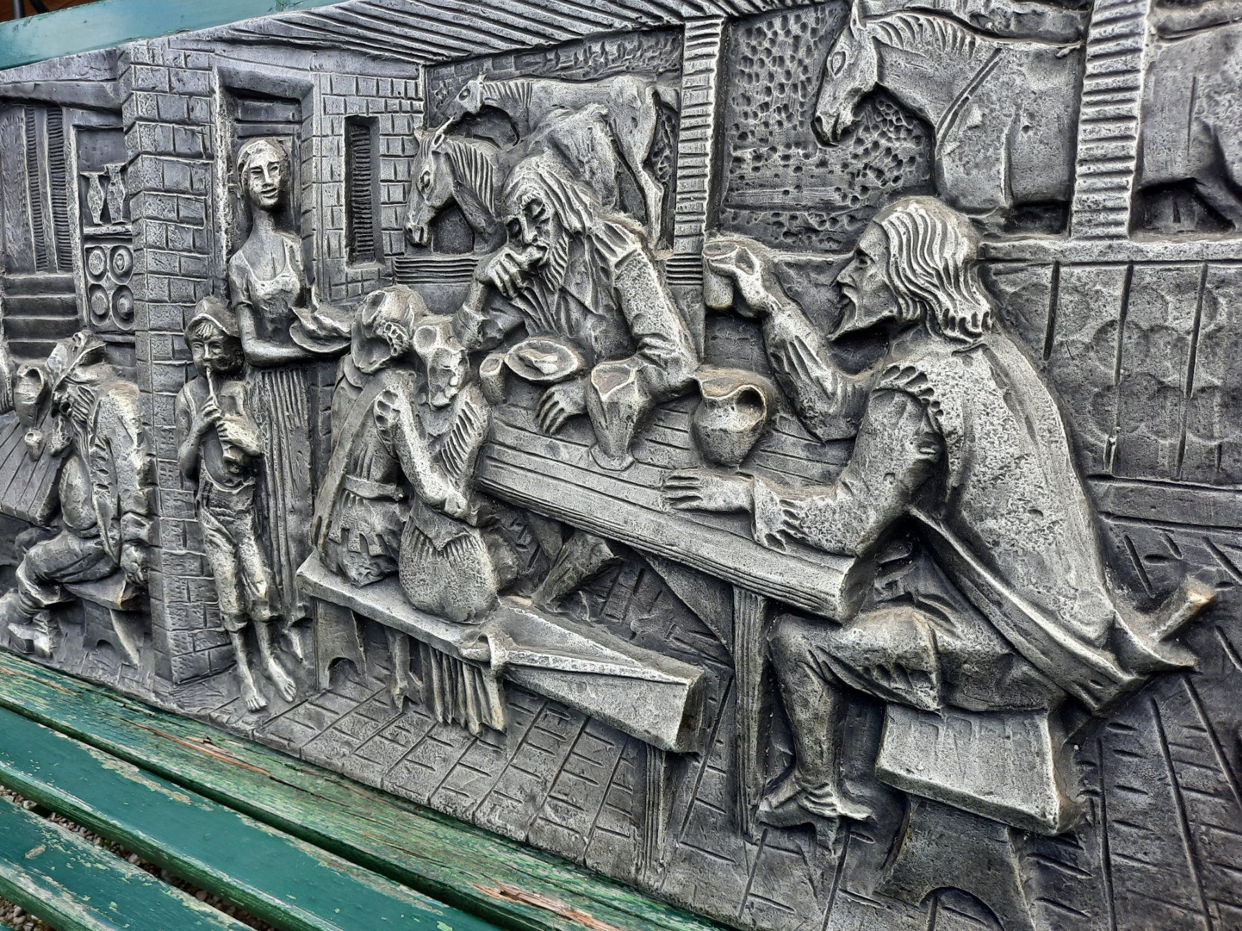 Piatti di portata: Luigi Ferretti Kunst, Relief, signiert – Usato da Weinfelden venduto da JoeBaer 5