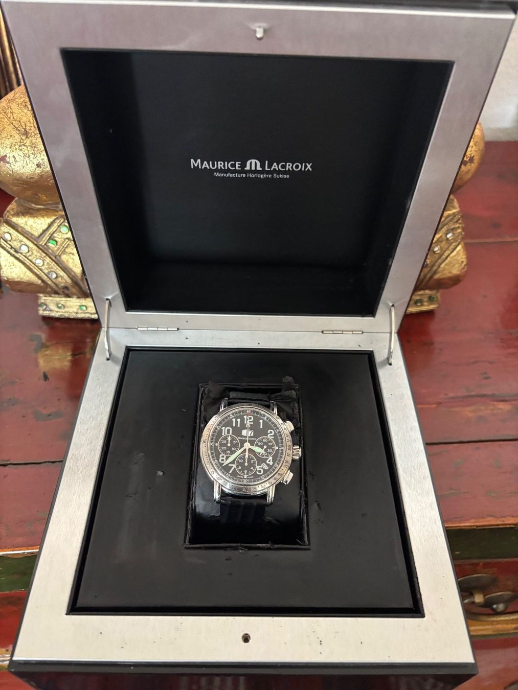 Maurice Lacroix Orologi: MAURICE LACROIX MASTERPIECE FLYBACK AVIATOR CHRONOGRAPH – Usato da Baden venduto da hg8613 4