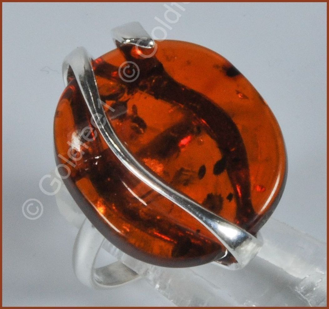 Anelli: BALTIC AMBER, Echter Bernstein Ring 925 Silber – Nuovo e nell'imballaggio originale da Oberglatt ZH venduto da Goldfee1 2