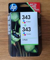 HP 343 Tri-Color 2er Pack Original Druckerpatronen Neu & OVP
