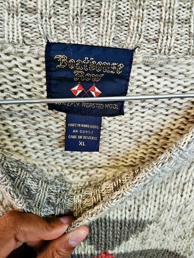 Maglioni & Felpe: Vintage Boathouse Row Pullover mit geometrischem Muster aus – Usato da Zug venduto da vinokilo 4