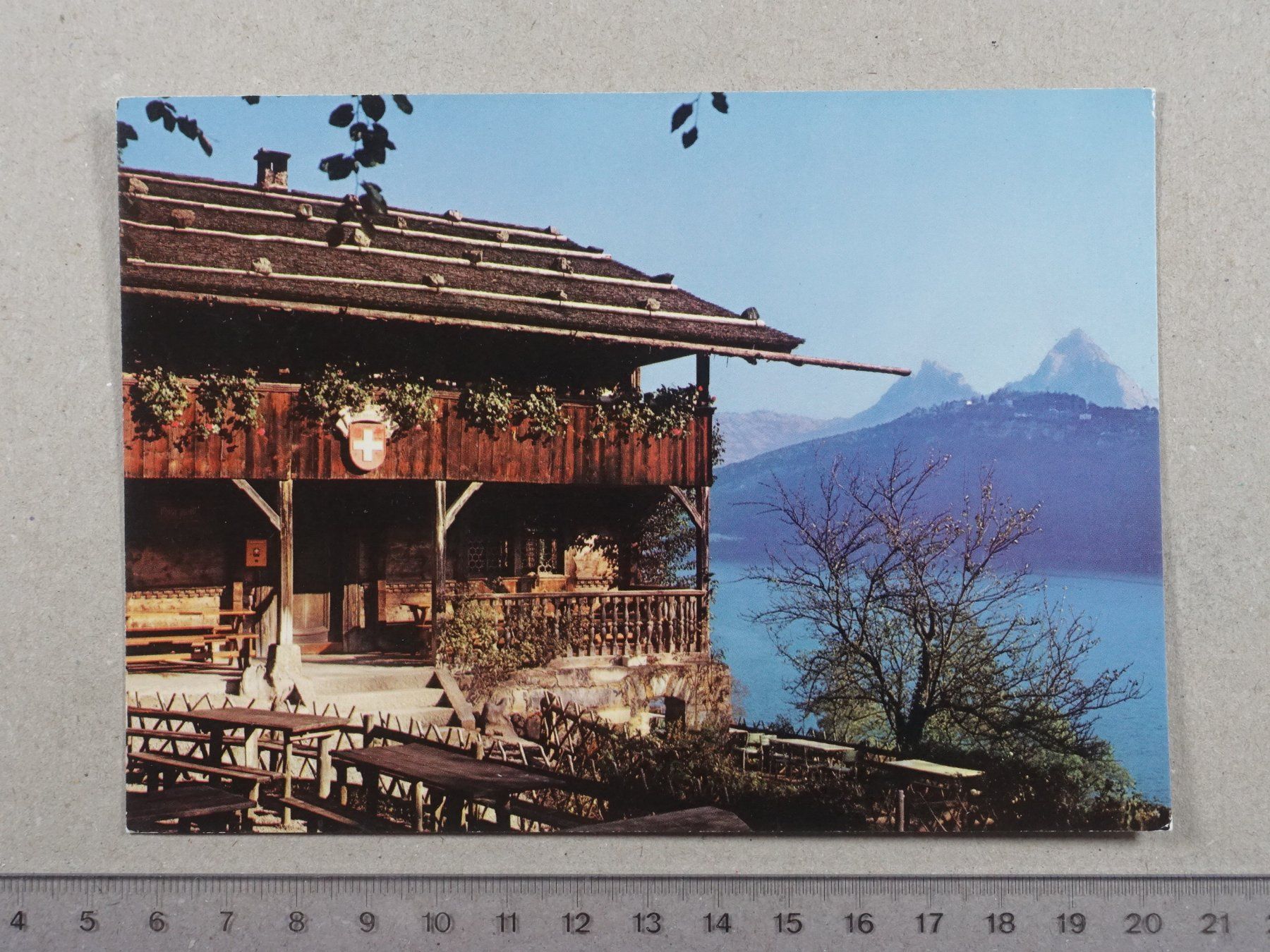 Cartoline postali: Rütli, Rütlihaus, Mythen – Usato da Lenzburg venduto da fh1