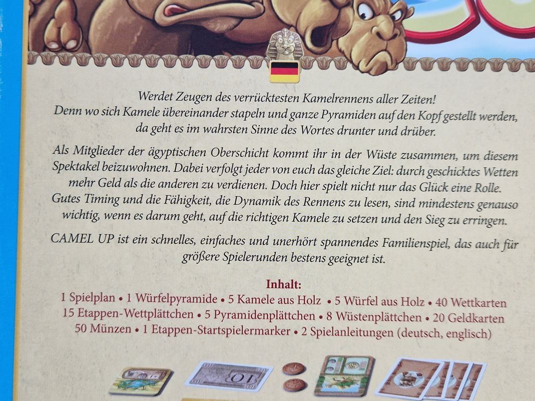 Pegasus Spiele Giochi: Camel Up Spiel – Usato da Muhen venduto da Restwert_Muhen 2