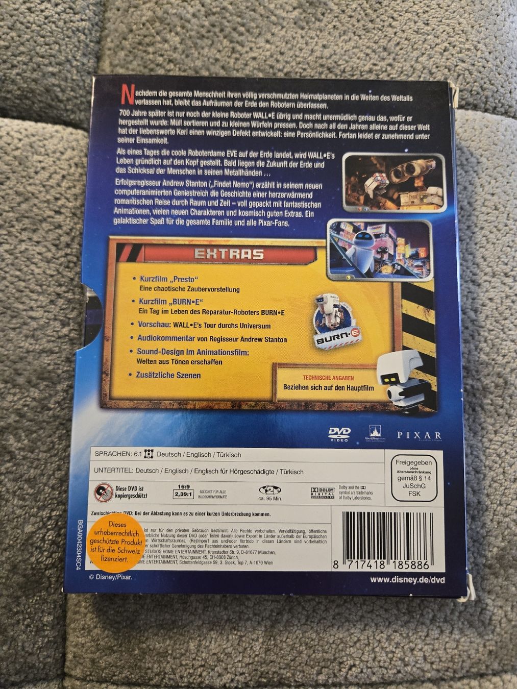 Alle DVDs: Wall-E DVD – Gebraucht aus Bussigny von Kfdlt 1