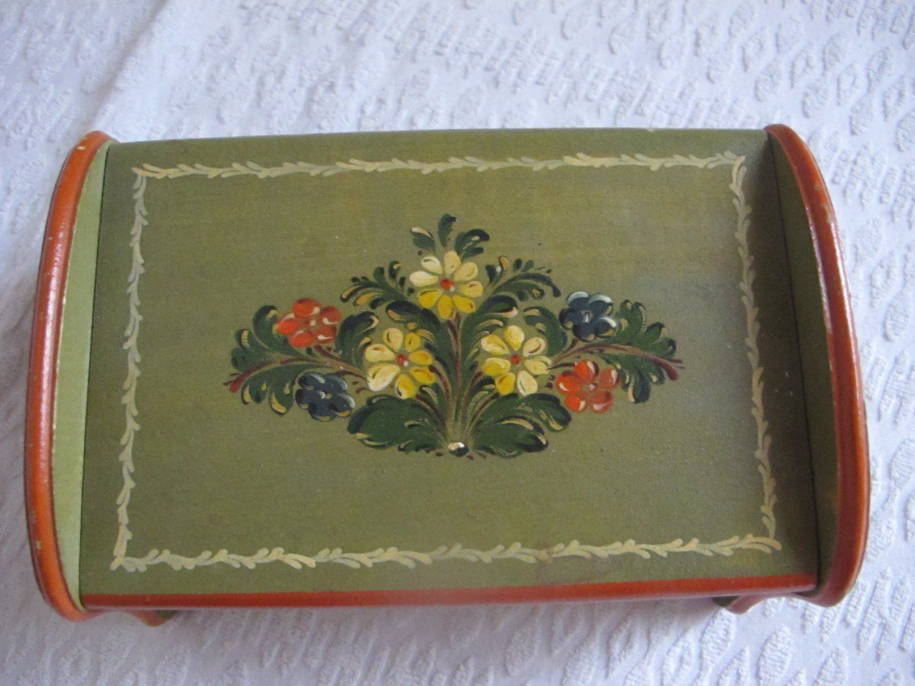 Schmuckkästen: Schmuck Schatulle /mit Bauernmalerei/Alt – Gebraucht aus Löhningen von Chimae67 1