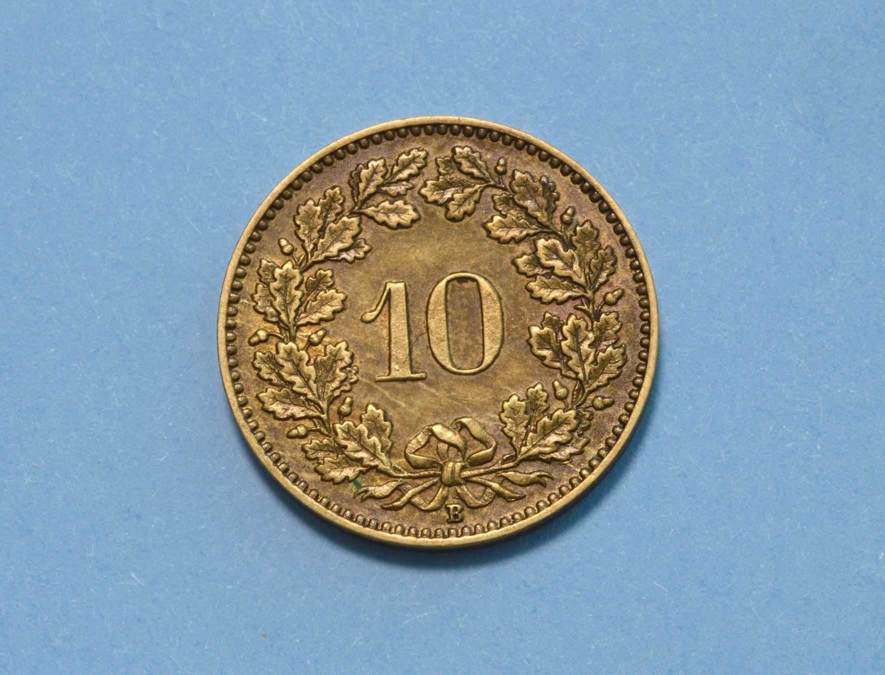 Tutti le monete: 10 Rappen 1919  Messing – Usato da Oberglatt ZH venduto da dil_85sh 1