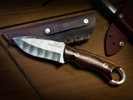 Damast Messer feststehend HANDMADE 21cm ODERMATT No. 55 NEU