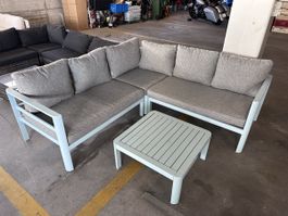 Gartenlounge Alu türkis 4-tlg Summer Vibes